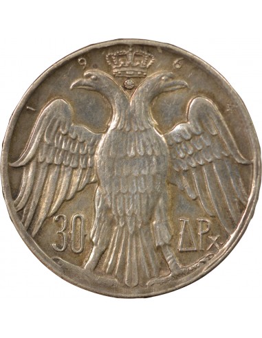 Grèce Constantin II 30 Drachmai Argent 1964