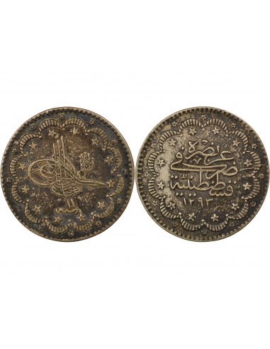 Empire Ottoman Abdülhamid II 5 kurush Argent 1293/11 (1885-1886) Constantinople