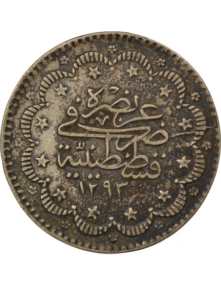 Empire Ottoman Abdülhamid II 5 kurush Argent 1293/11 (1885-1886) Constantinople