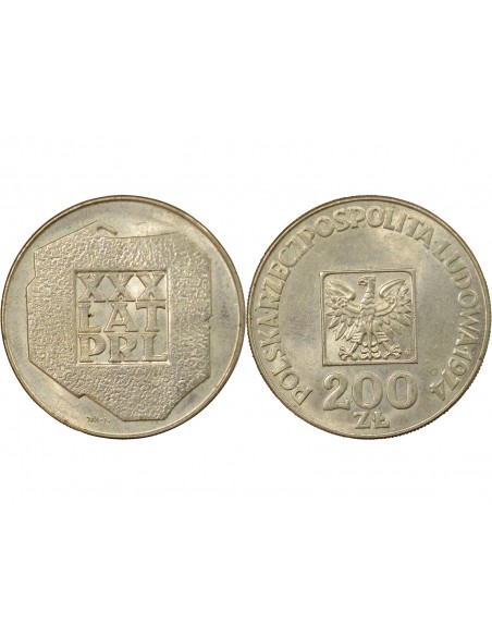 Pologne Pologne, 30e Anniversaire du PRL - 200 Zlotych Argent 1974 200 zlotych Argent 1974