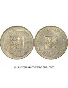 Pologne Pologne, 30e Anniversaire du PRL - 200 Zlotych Argent 1974 200 zlotych Argent 1974