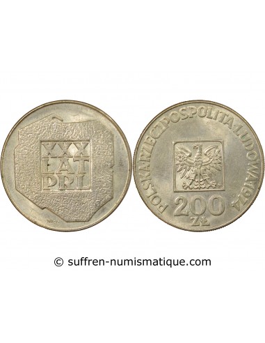Pologne 200 zlotych Argent 1974