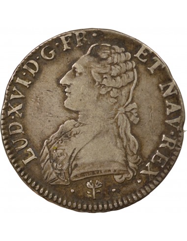 LOUIS XVI - ÉCU ARGENT AUX RAMEAUX D'OLIVIER 1785 L BAYONNE