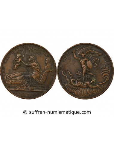 Henri V 1 médaille Bronze 1820