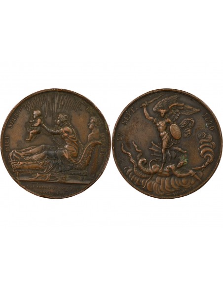 Henri V 1 médaille Bronze 1820