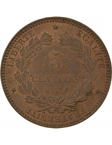 5 centimes Bronze 1897 A Paris