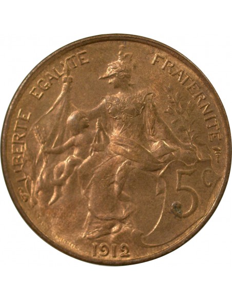 5 Centimes Bronze 1912 A Paris