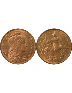 5 Centimes Bronze 1912 A Paris 2