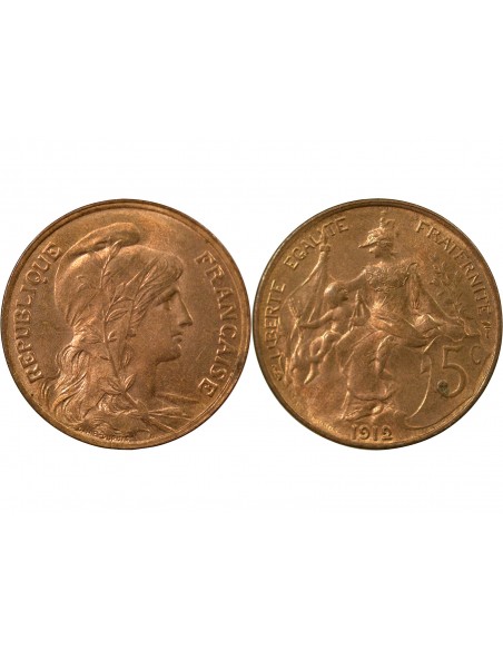 5 Centimes Bronze 1912 A Paris