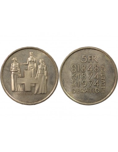 Suisse 5 francs Cupronickel 1963 Berne