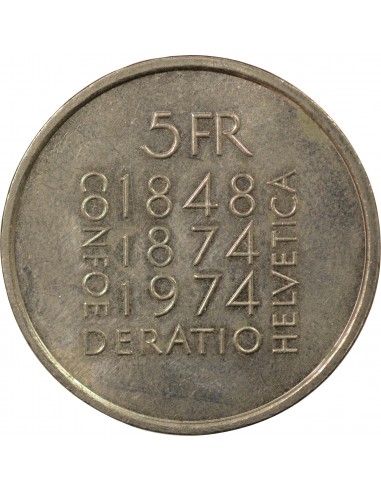 Suisse 5 francs Cupronickel 1963 Berne