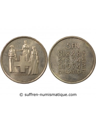 Suisse 5 francs Cupronickel 1963 Berne