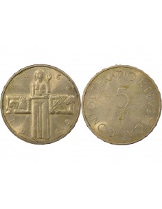 Suisse 5 Francs Argent 1963 Berne 2