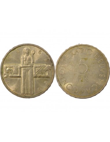 Suisse 5 francs Argent 1963 Berne