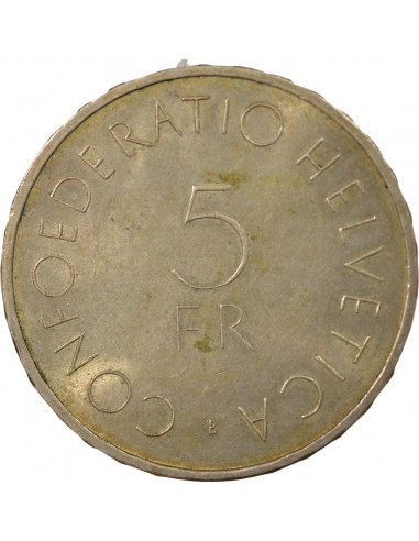 Suisse 5 francs Argent 1963 Berne