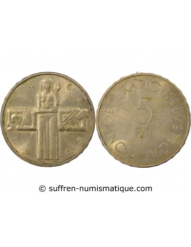 Suisse 5 francs Argent 1963 Berne