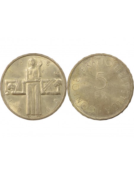 Suisse 5 francs Argent 1963 Berne