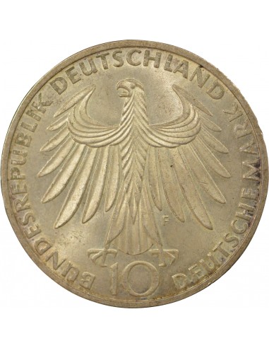 Allemagne 10 Mark Argent 1972 F Stuttgart