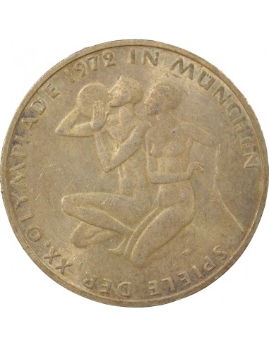 Allemagne 10 Mark Argent 1972 F Stuttgart