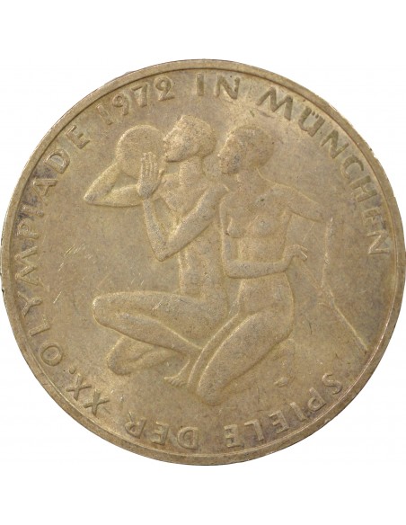 Allemagne 10 Mark Argent 1972 F Stuttgart