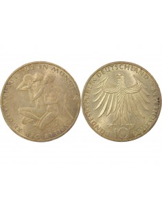 Allemagne 10 Mark Argent 1972 F Stuttgart 2