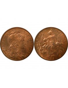 5 centimes Bronze 1915 A Paris 2