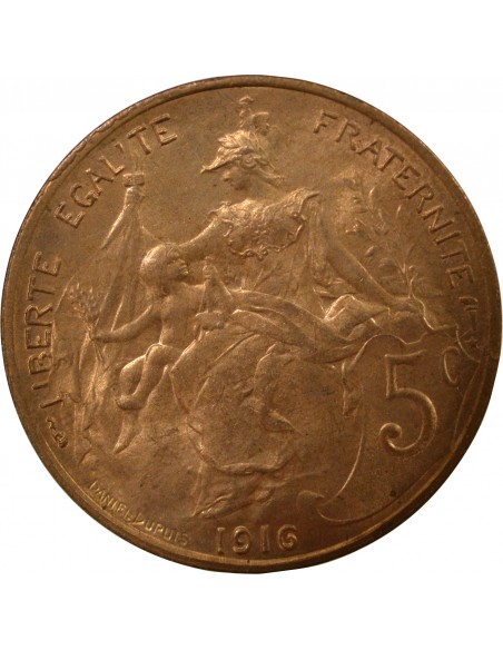 5 centimes Bronze 1916 AI Madrid