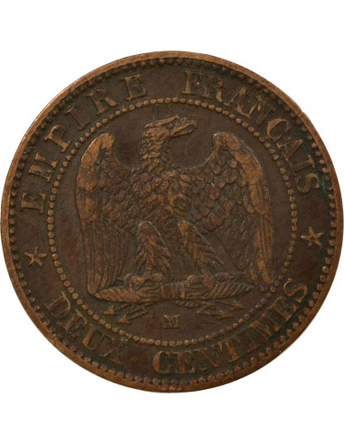 Napoléon III 2 centimes Bronze 1855 MA Marseille