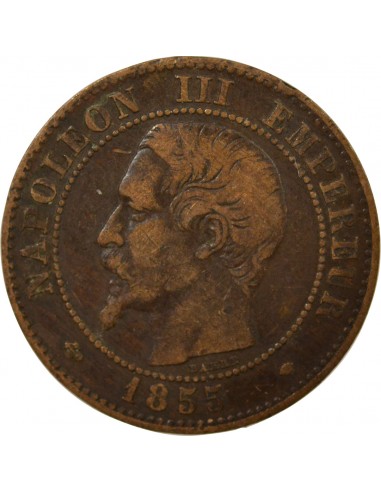Napoléon III 2 centimes Bronze 1855 MA Marseille