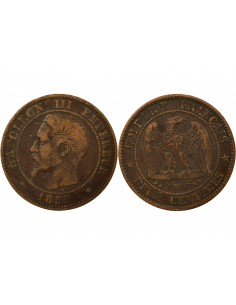 Napoléon III 2 centimes Bronze 1855 MA Marseille 2