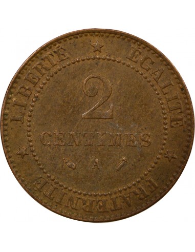 2 Centimes Bronze 1888 A Paris