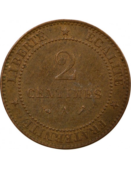 2 Centimes Bronze 1888 A Paris