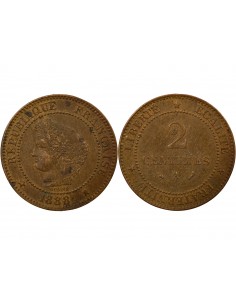 2 Centimes Bronze 1888 A Paris 2