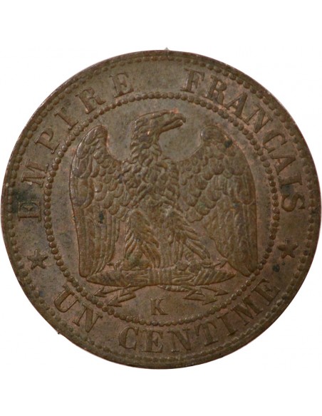 Napoléon III 1 centime Bronze 1861 K Bordeaux