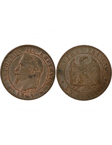 Napoléon III 1 centime Bronze 1861 K Bordeaux