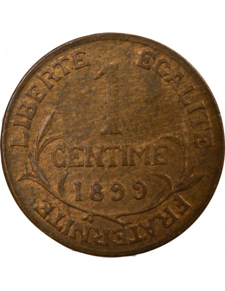 1 centime Bronze 1899 A Paris