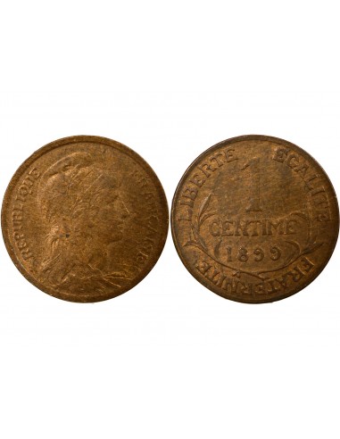 1 centime Bronze 1899 A Paris