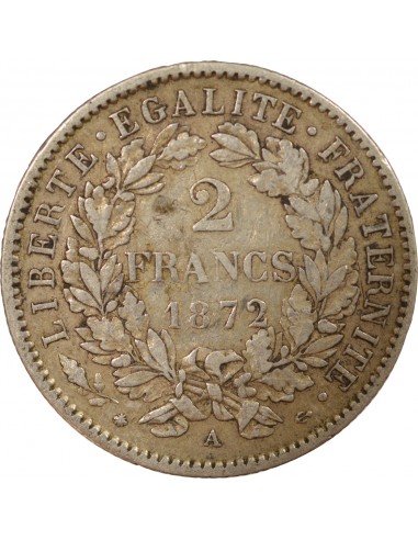 2 francs Argent 1872 A Paris