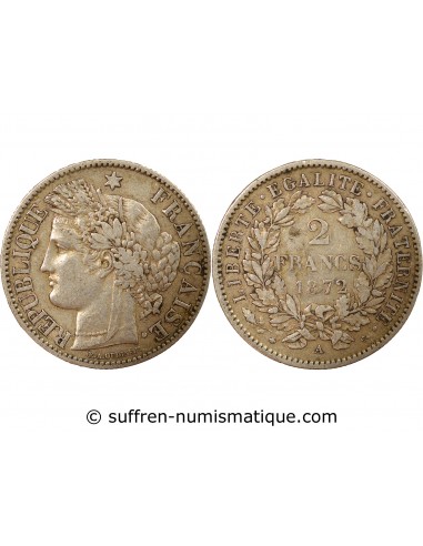 2 francs Argent 1872 A Paris