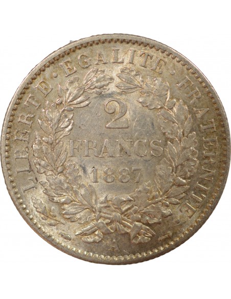 2 francs Argent 1887 A Paris