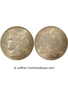 2 francs Argent 1887 A Paris