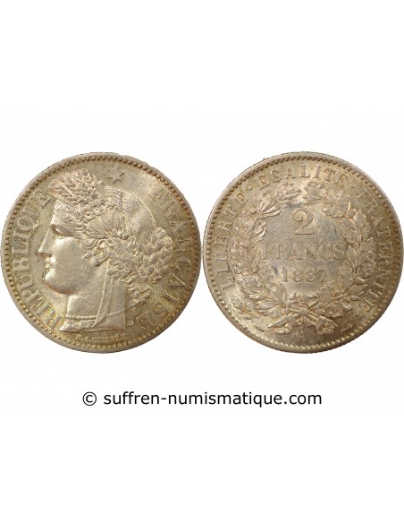 2 francs Argent 1887 A Paris
