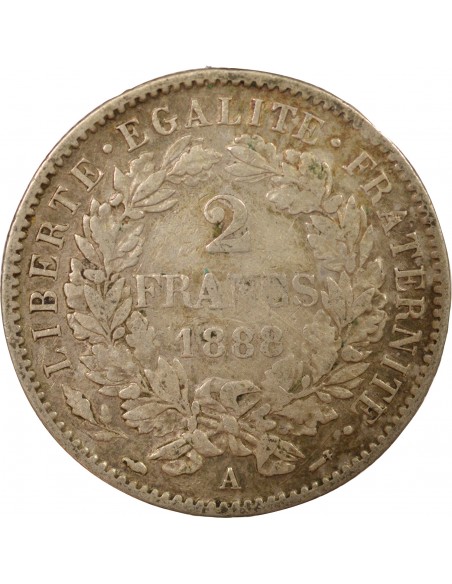 2 francs Argent 1888 A Paris