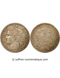 2 francs Argent 1888 A Paris