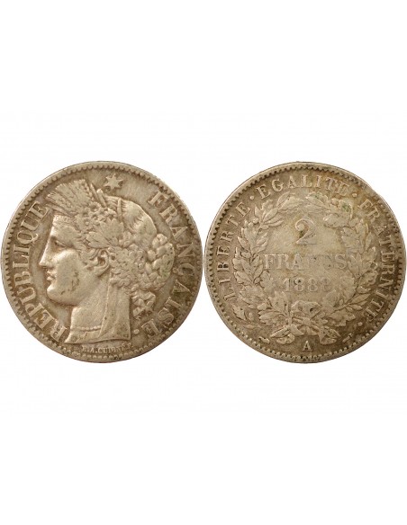 2 francs Argent 1888 A Paris