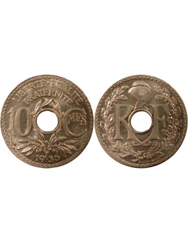 10 centimes Cupronickel 1935 A Paris