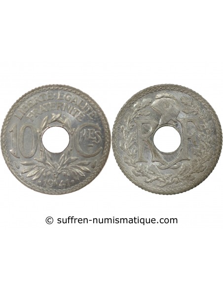 10 centimes Zinc 1941 A Paris
