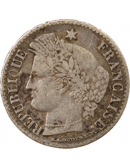 20 Centimes Argent 1850 A Paris