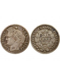 20 Centimes Argent 1850 A Paris 2