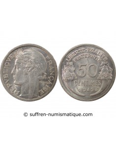 50 centimes Aluminium 1945 A Paris